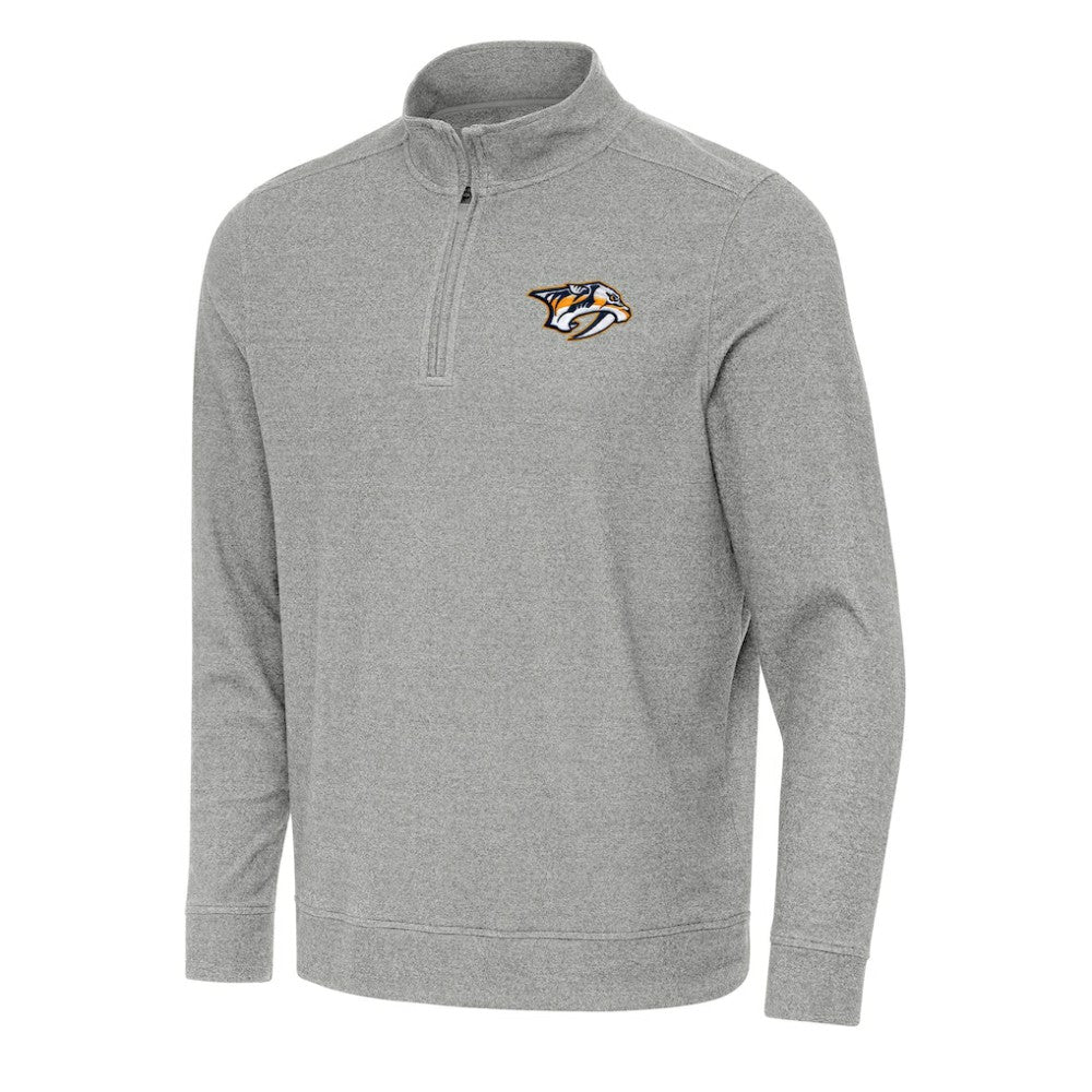 NHL Nashville Predators Antigua Subtle Quarter-Zip Sweatshirt