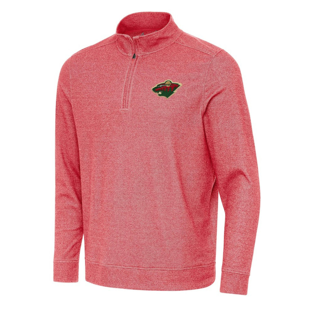 NHL Minnesota Wild Antigua Subtle Quarter-Zip Sweatshirt