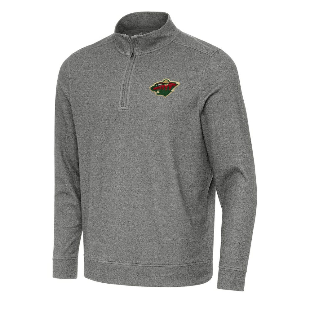 NHL Minnesota Wild Antigua Subtle Quarter-Zip Sweatshirt
