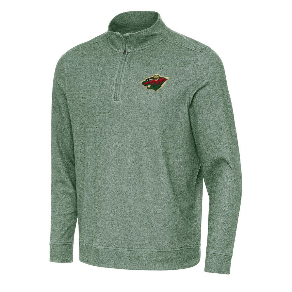 NHL Minnesota Wild Antigua Subtle Quarter-Zip Sweatshirt