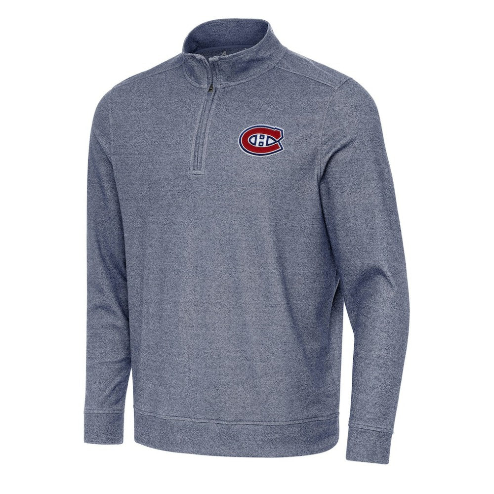 NHL Montreal Canadiens Antigua Subtle Quarter-Zip Sweatshirt