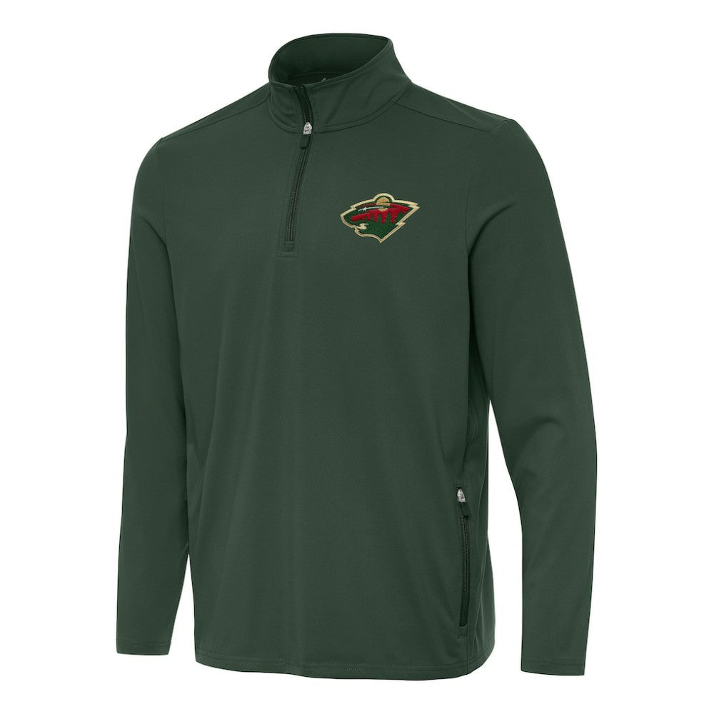 NHL Minnesota Wild Antigua Perilous Quarter-Zip Sweatshirt