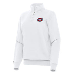 NHL Montreal Canadiens Antigua Women's Victory Quarter-Zip Sweatshirt