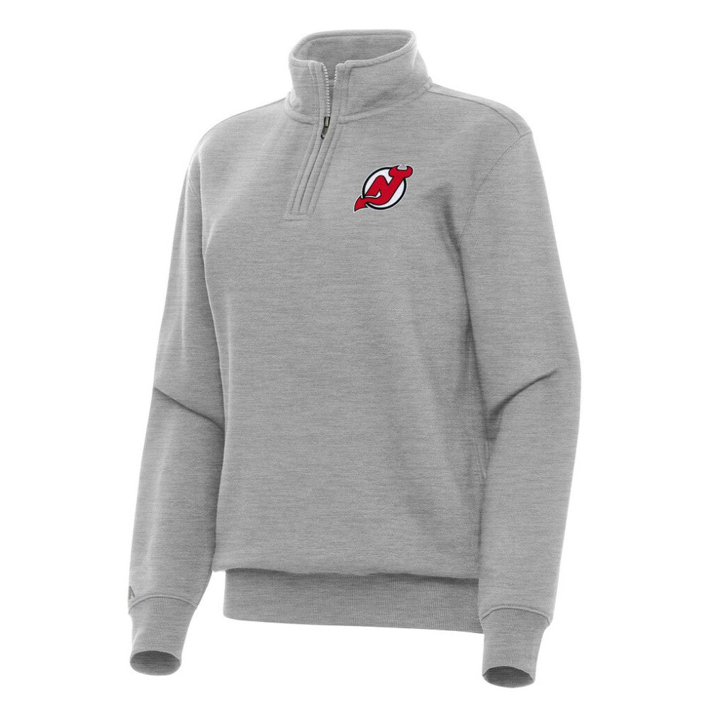 NHL New Jersey Devils Antigua Women's Victory Quarter-Zip Sweatshirt