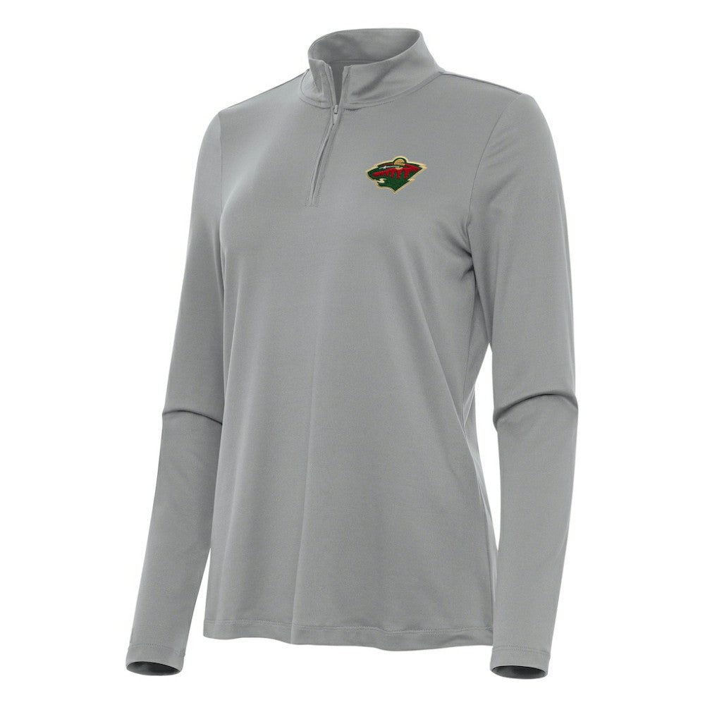 NHL Minnesota Wild Antigua Women's Reprocess Quarter-Zip Top