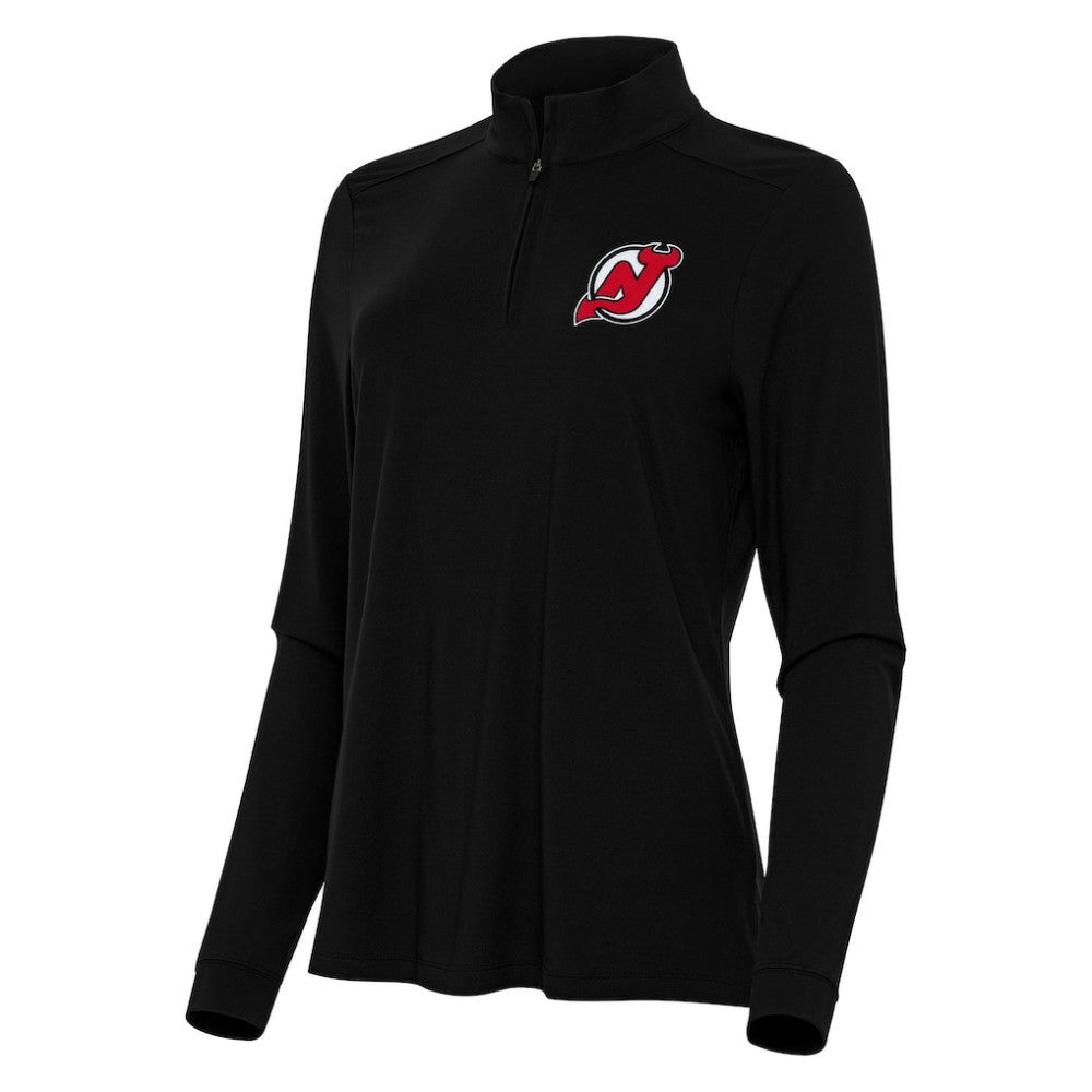 NHL New Jersey Devils Antigua Women's Intent Quarter-Zip Top