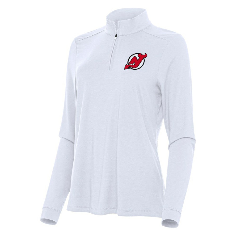 NHL New Jersey Devils Antigua Women's Intent Quarter-Zip Top