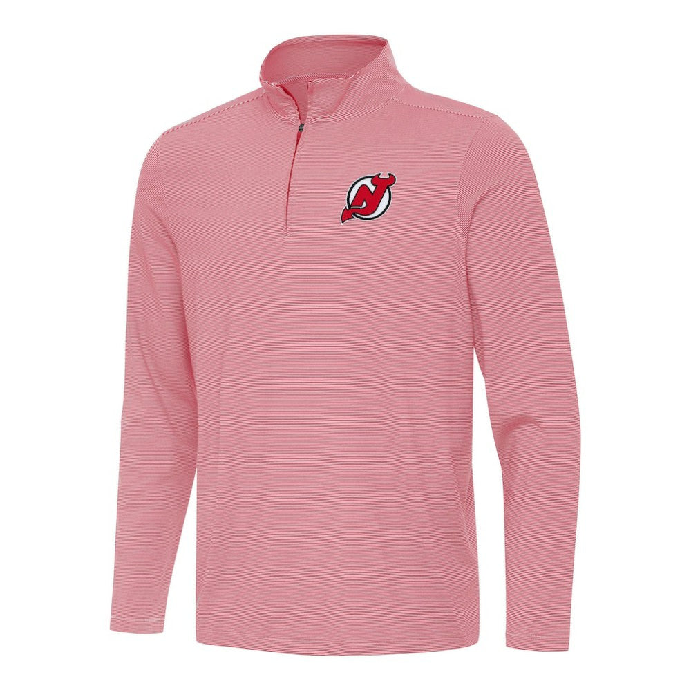 NHL New Jersey Devils Antigua Twine Quarter-Zip Top