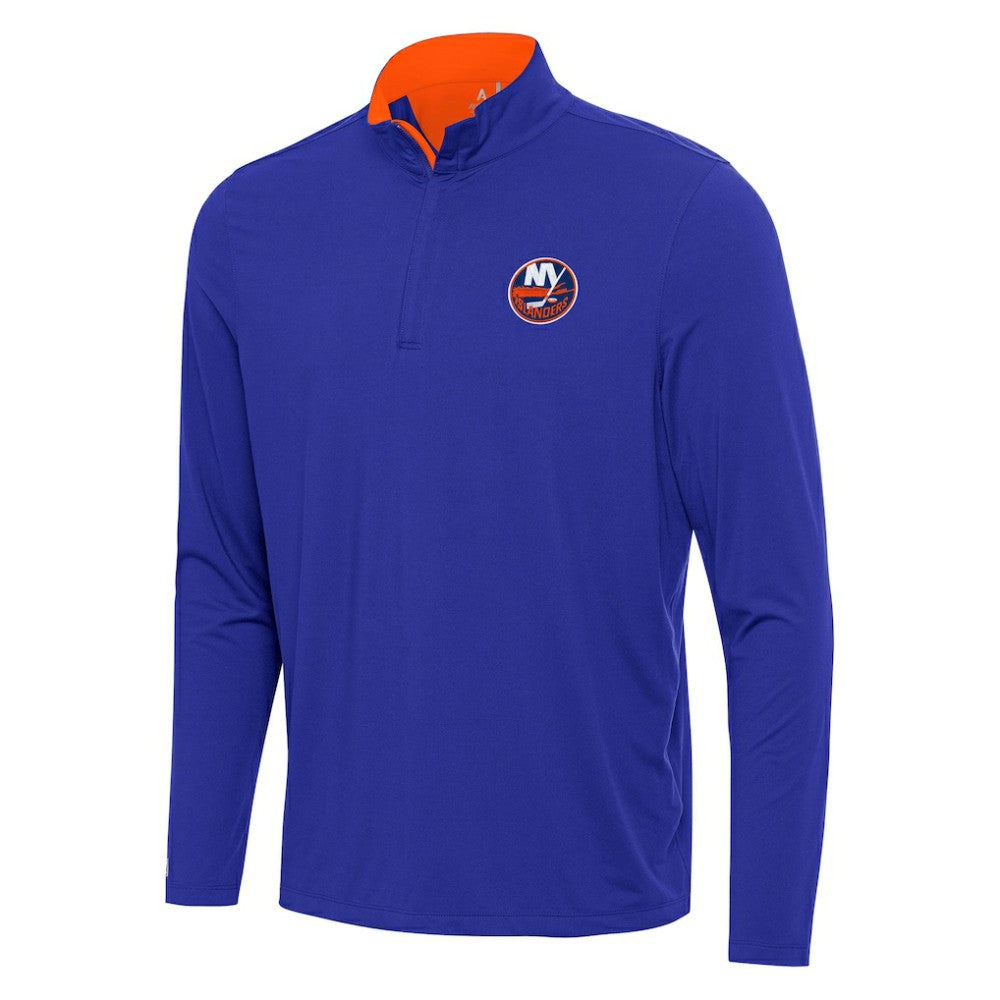 NHL New York Islanders Antigua Content Quarter-Zip Pullover Top