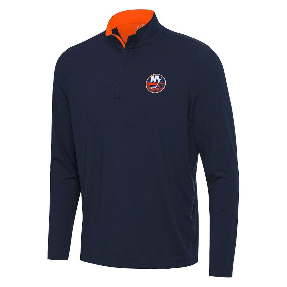 NHL New York Islanders Antigua Content Quarter-Zip Pullover Top