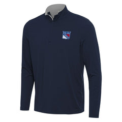 NHL New York Rangers Antigua Content Quarter-Zip Pullover Top