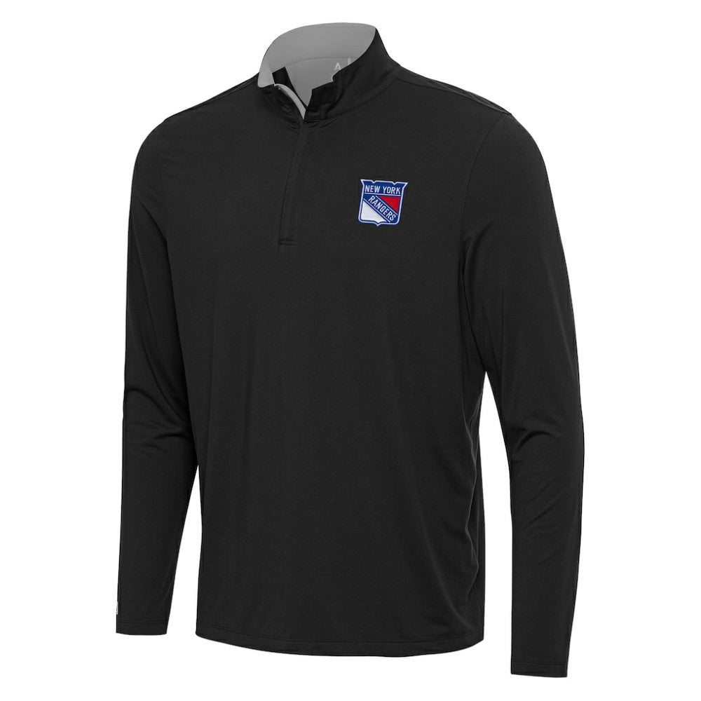 NHL New York Rangers Antigua Content Quarter-Zip Pullover Top