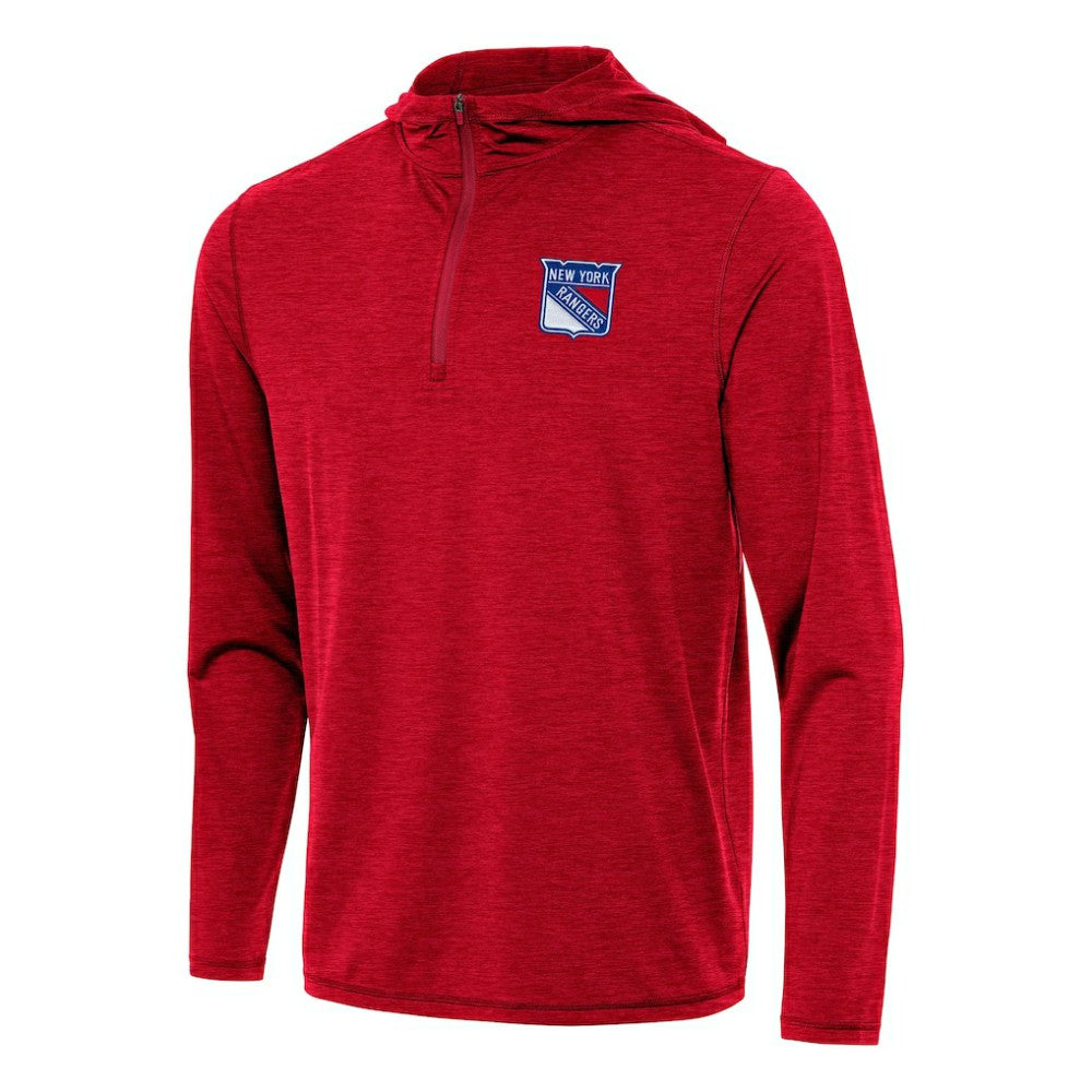 NHL New York Rangers Antigua Tidy Quarter-Zip Hoodie
