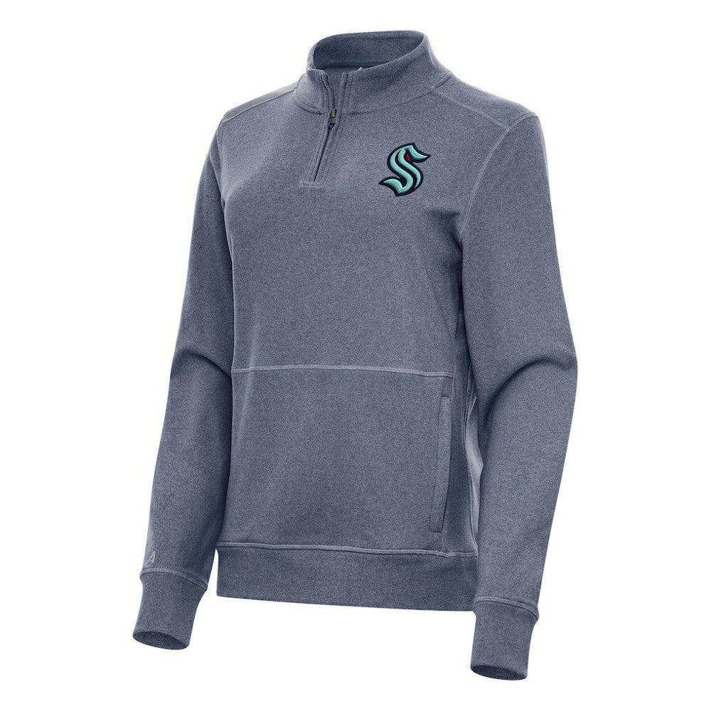 NHL Seattle Kraken Antigua Women's Crush Quarter-Zip Fleece Sweatshirt