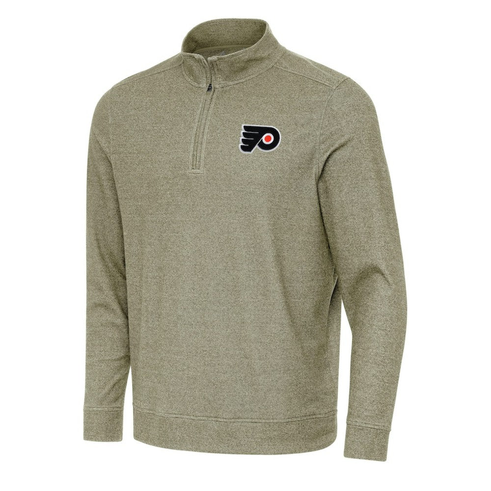NHL Philadelphia Flyers Antigua Subtle Quarter-Zip Sweatshirt