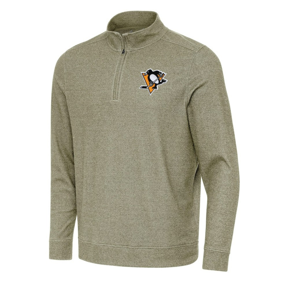 NHL Pittsburgh Penguins Antigua Subtle Quarter-Zip Sweatshirt