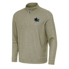 NHL San Jose Sharks Antigua Subtle Quarter-Zip Sweatshirt