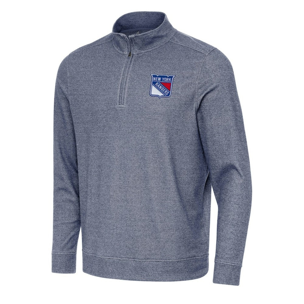 NHL New York Rangers Antigua Subtle Quarter-Zip Sweatshirt