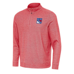 NHL New York Rangers Antigua Subtle Quarter-Zip Sweatshirt