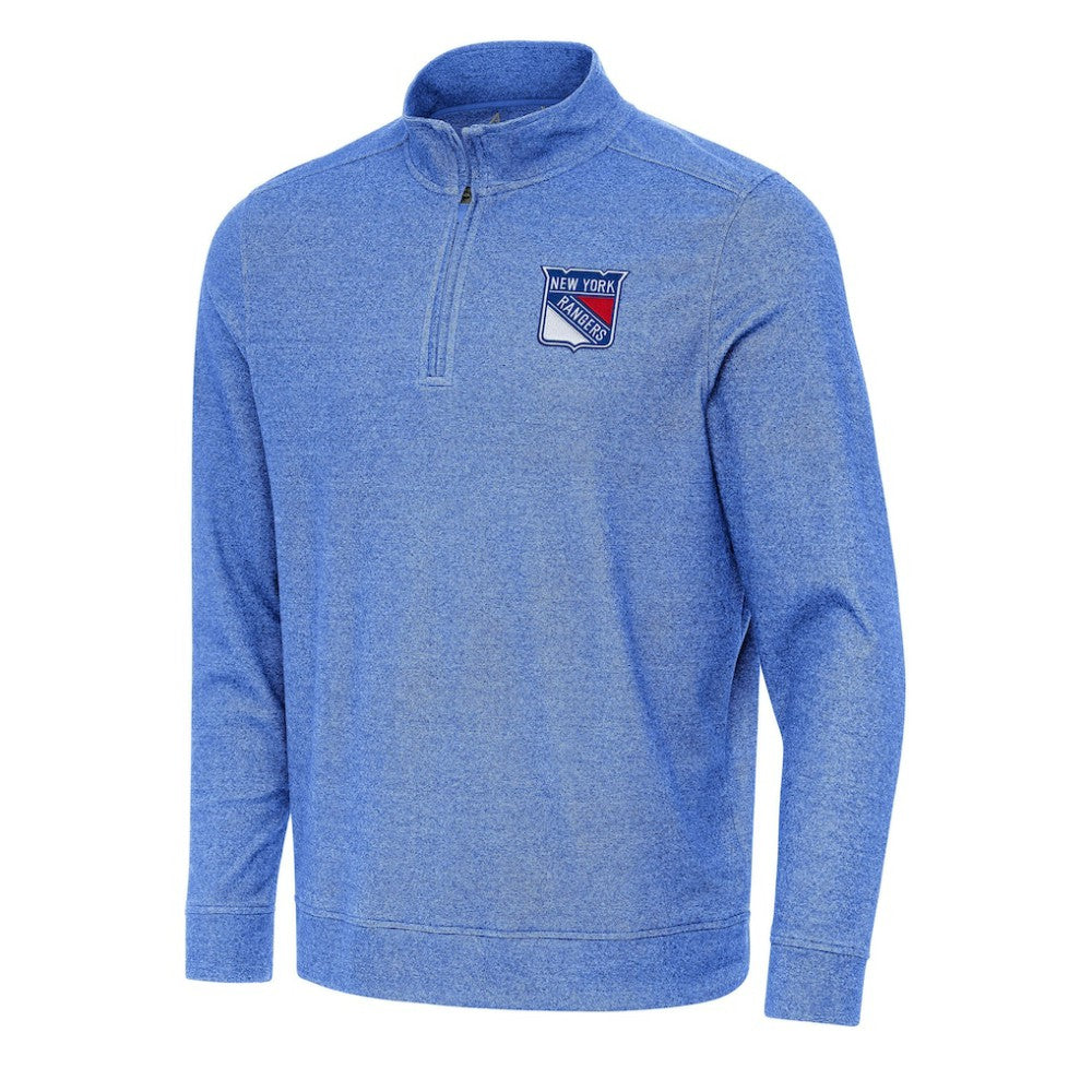 NHL New York Rangers Antigua Subtle Quarter-Zip Sweatshirt