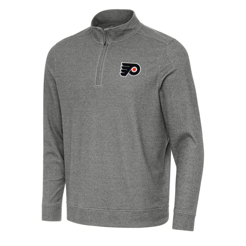 NHL Philadelphia Flyers Antigua Subtle Quarter-Zip Sweatshirt