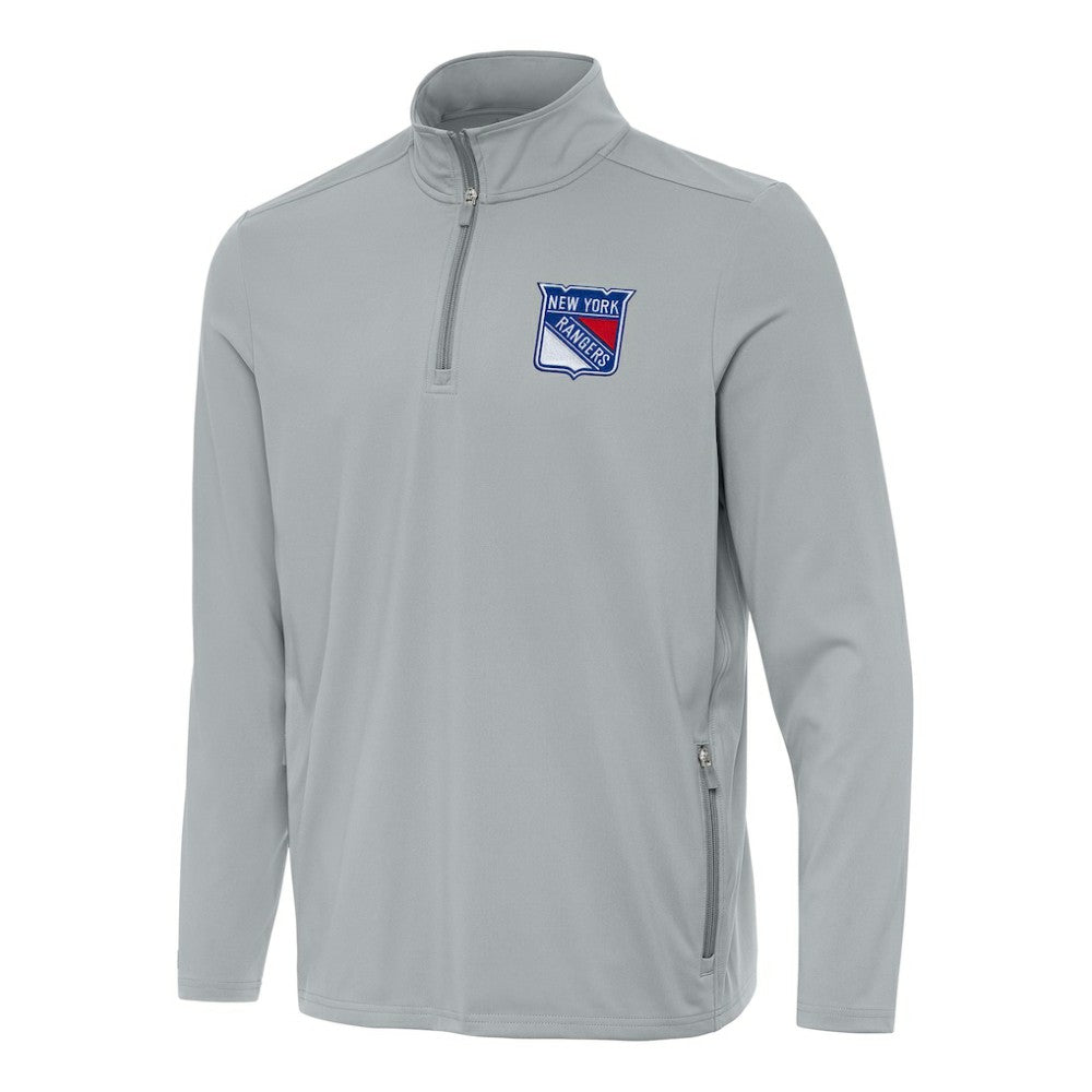 NHL New York Rangers Antigua Perilous Quarter-Zip Sweatshirt