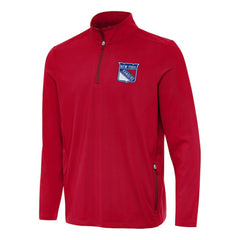 NHL New York Rangers Antigua Perilous Quarter-Zip Sweatshirt