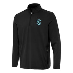 NHL Seattle Kraken Antigua Perilous Quarter-Zip Sweatshirt