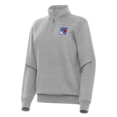NHL New York Rangers Antigua Women's Victory Quarter-Zip Sweatshirt