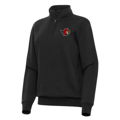 NHL Ottawa Senators Antigua Women's Victory Quarter-Zip Sweatshirt