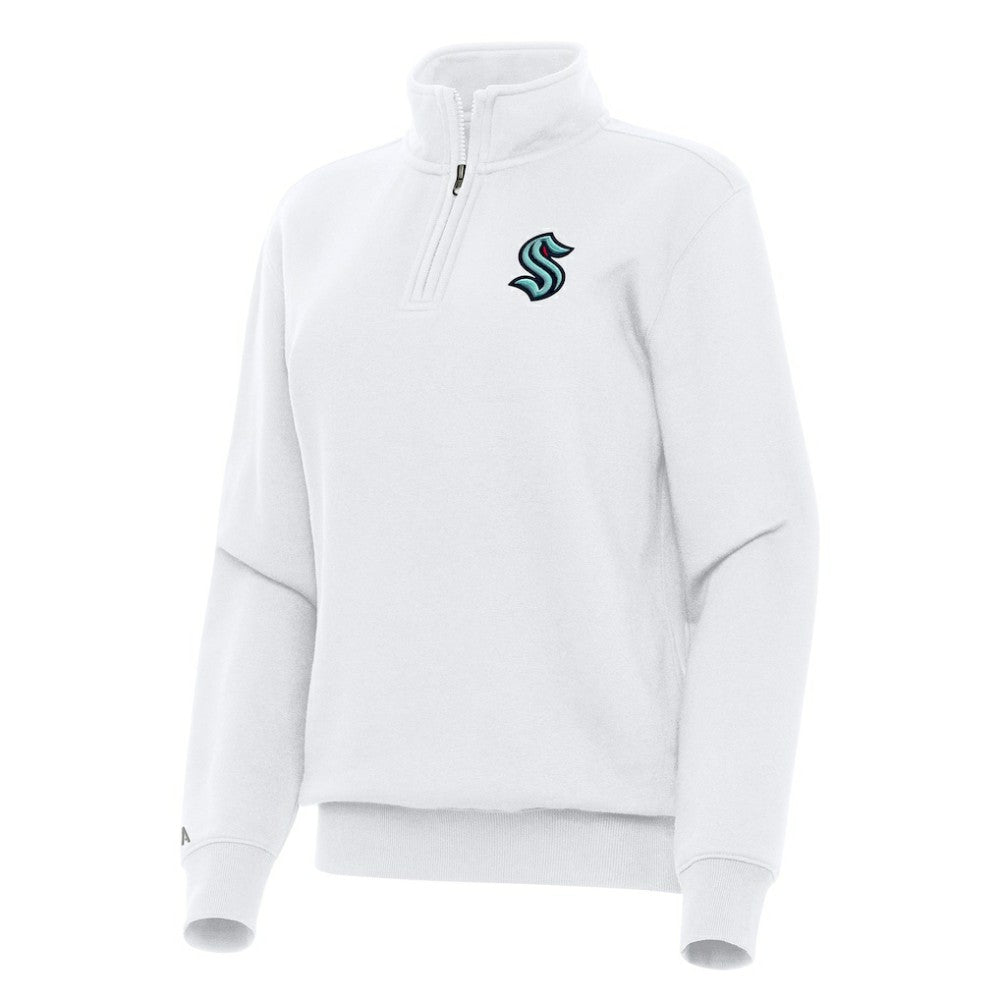 NHL Seattle Kraken Antigua Women's Victory Quarter-Zip Sweatshirt