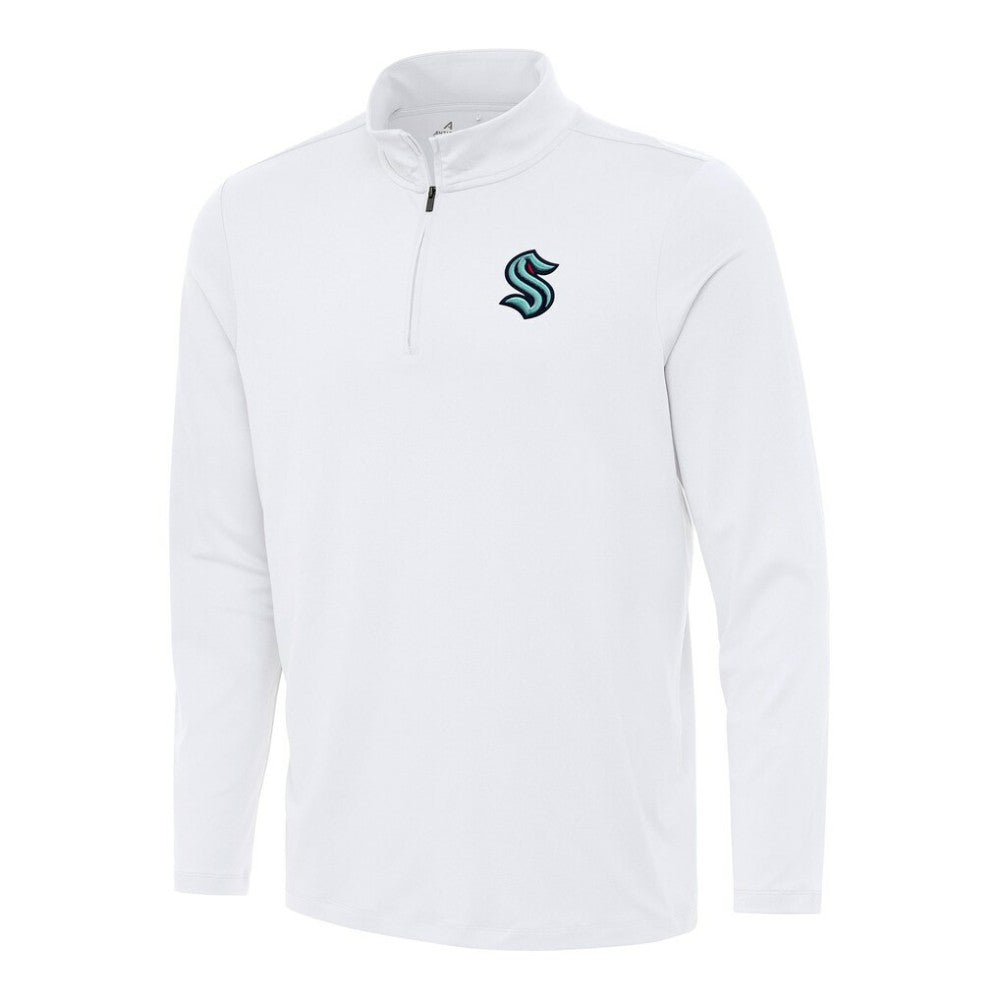NHL Seattle Kraken Antigua Reprocess Quarter-Zip Top