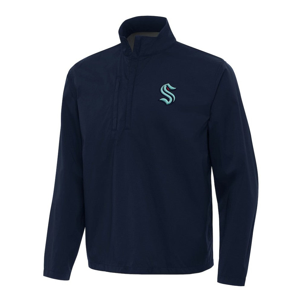 NHL Seattle Kraken Antigua Brisk Quarter-Zip Windbreaker