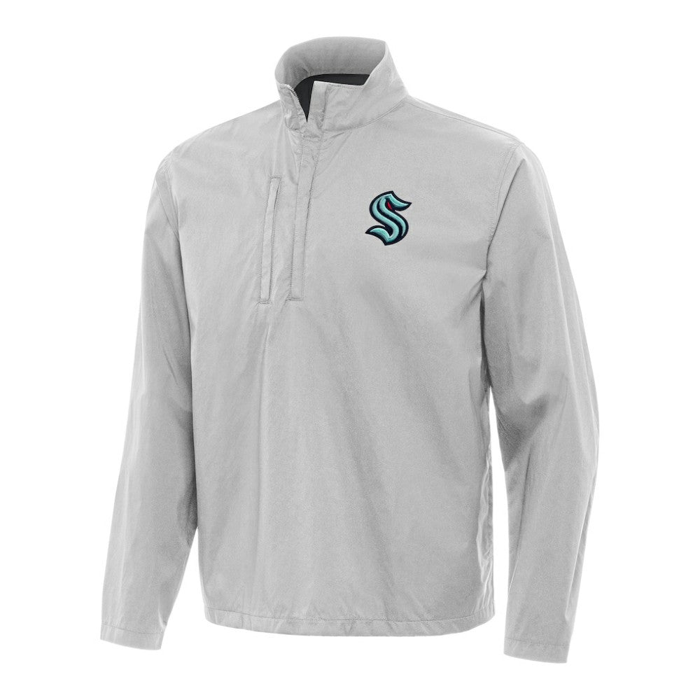 NHL Seattle Kraken Antigua Brisk Quarter-Zip Windbreaker