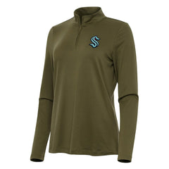 NHL Seattle Kraken Antigua Women's Reprocess Quarter-Zip Top