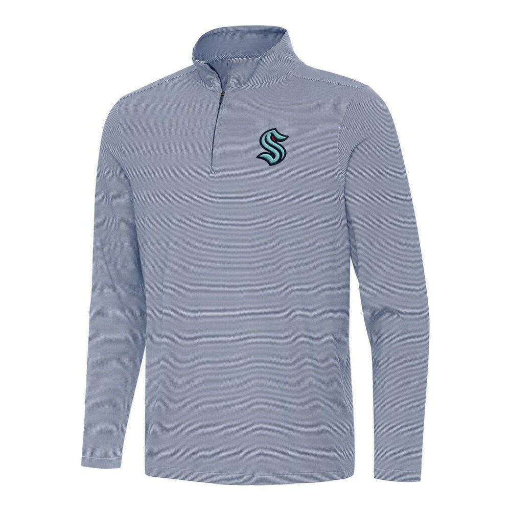 NHL Seattle Kraken Antigua Twine Quarter-Zip Top