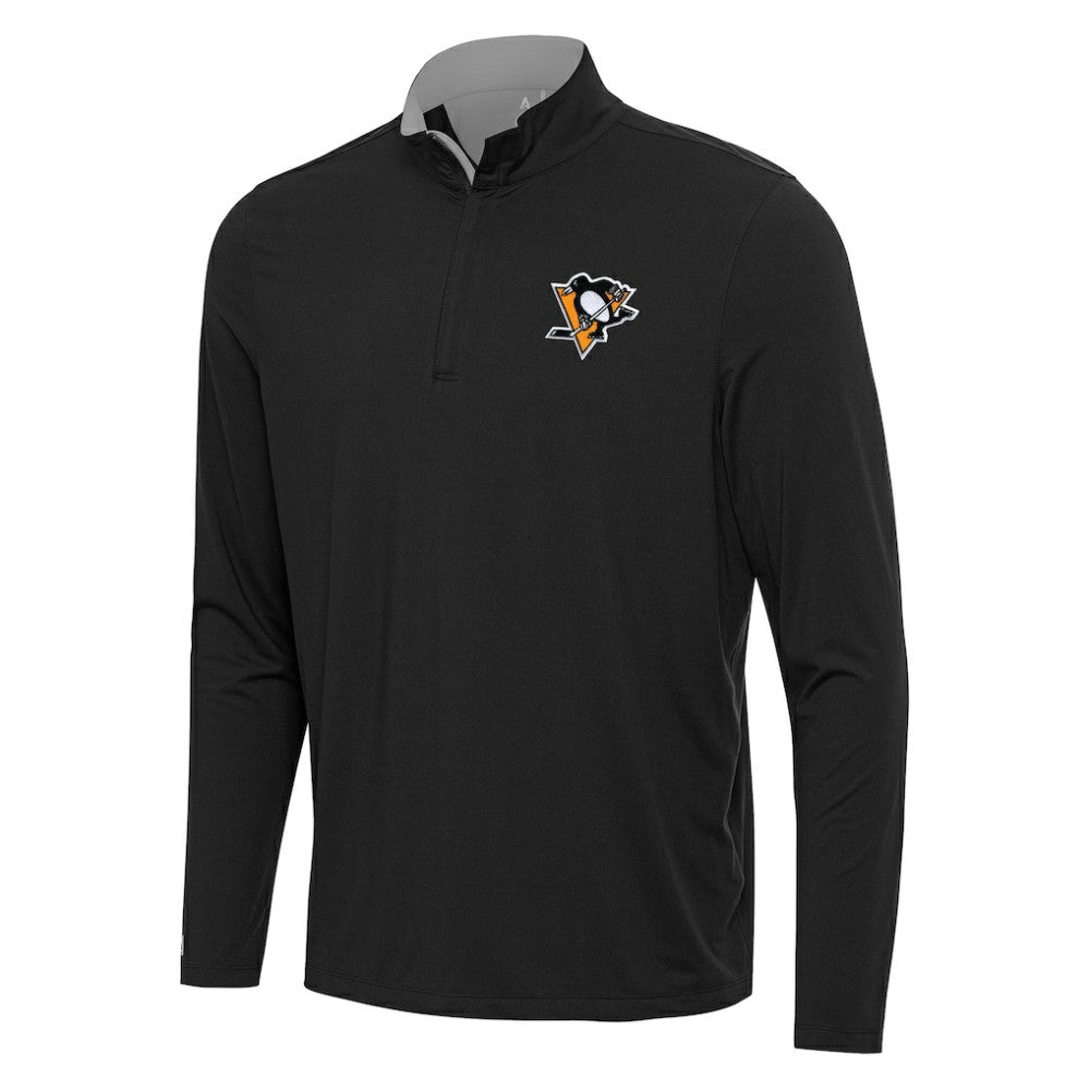 NHL Pittsburgh Penguins Antigua Content Quarter-Zip Pullover Top