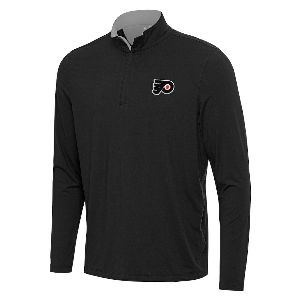 NHL Philadelphia Flyers Antigua Content Quarter-Zip Pullover Top