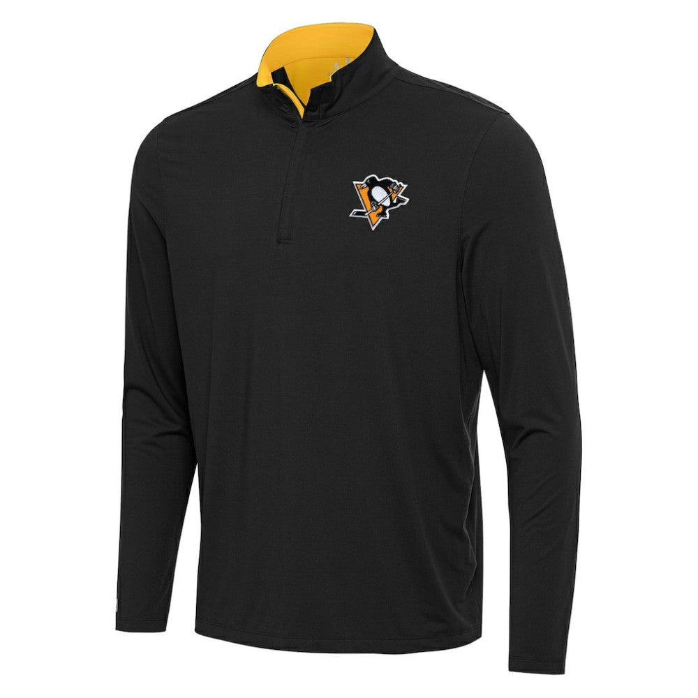 NHL Pittsburgh Penguins Antigua Content Quarter-Zip Pullover Top