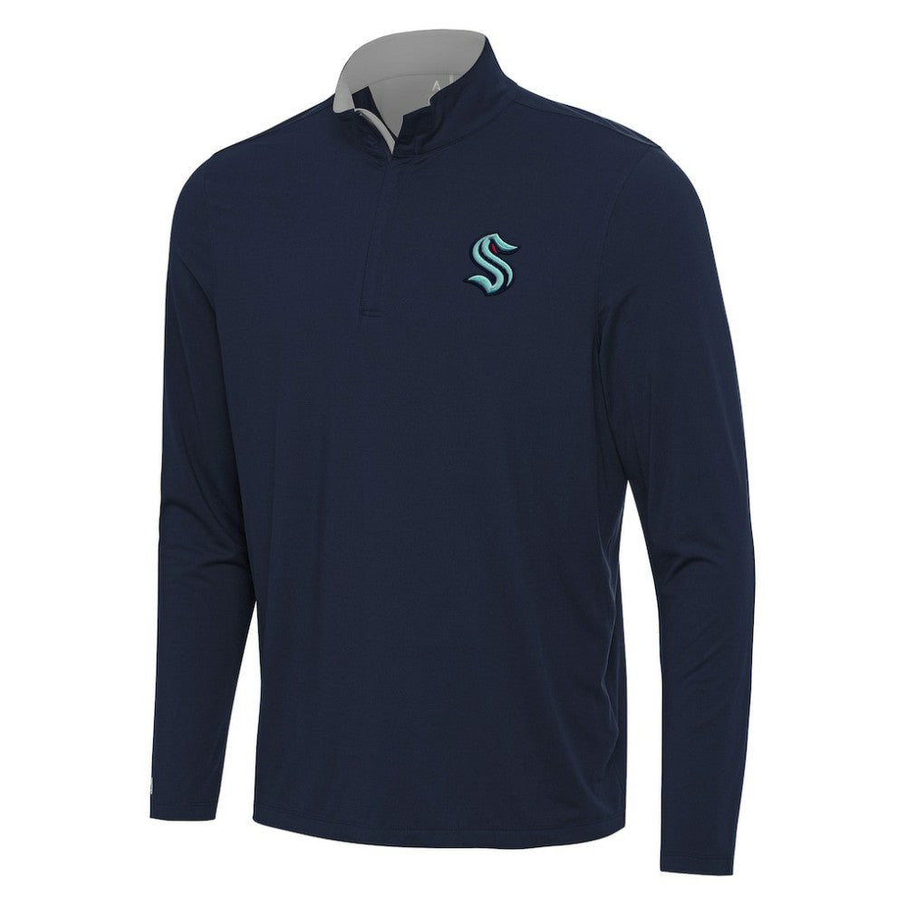 NHL Seattle Kraken Antigua Content Quarter-Zip Pullover Top