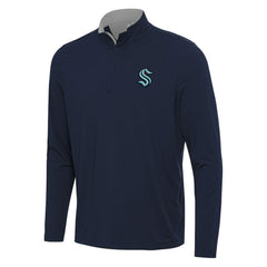NHL Seattle Kraken Antigua Content Quarter-Zip Pullover Top