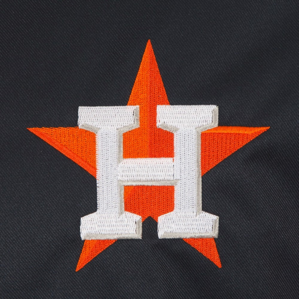 Black Houston Astros JH Design Youth Reversible Fleece Full-Snap Hoodie Jacket