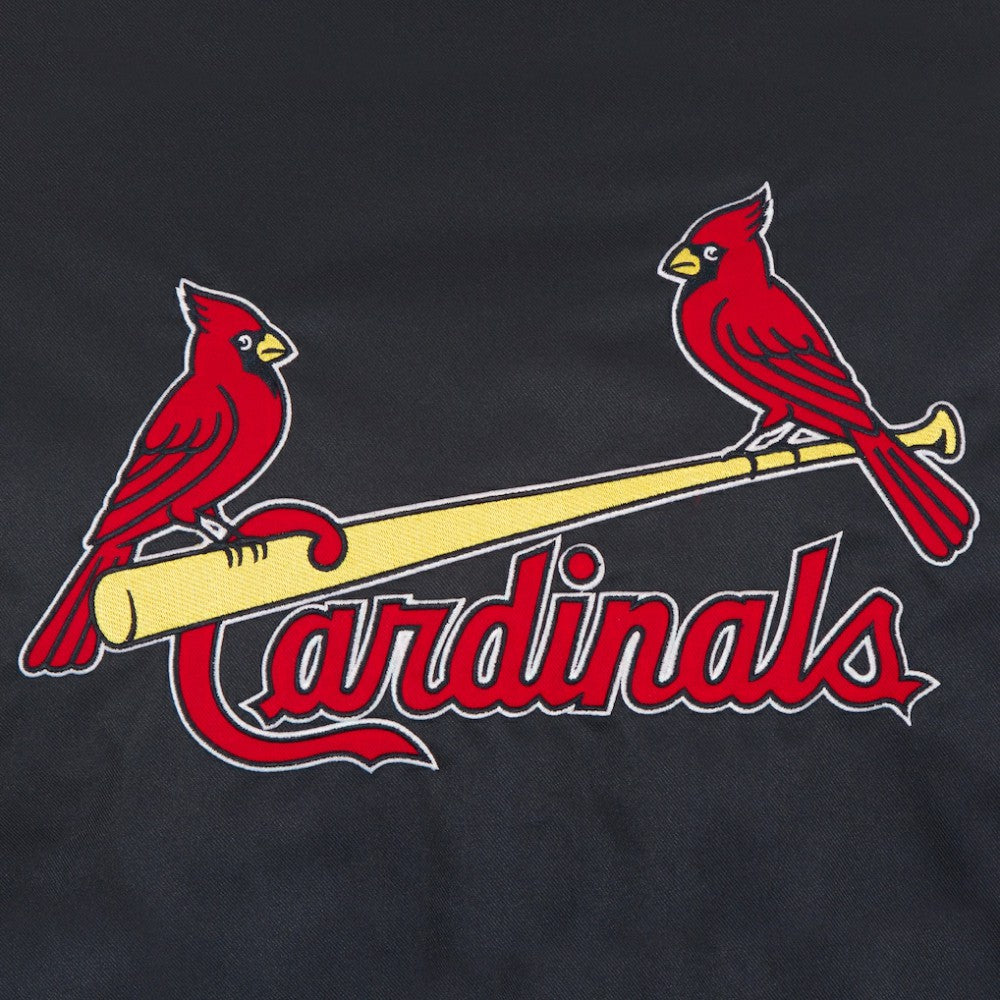 Black St. Louis Cardinals JH Design Youth Reversible Fleece Full-Snap Hoodie Jacket