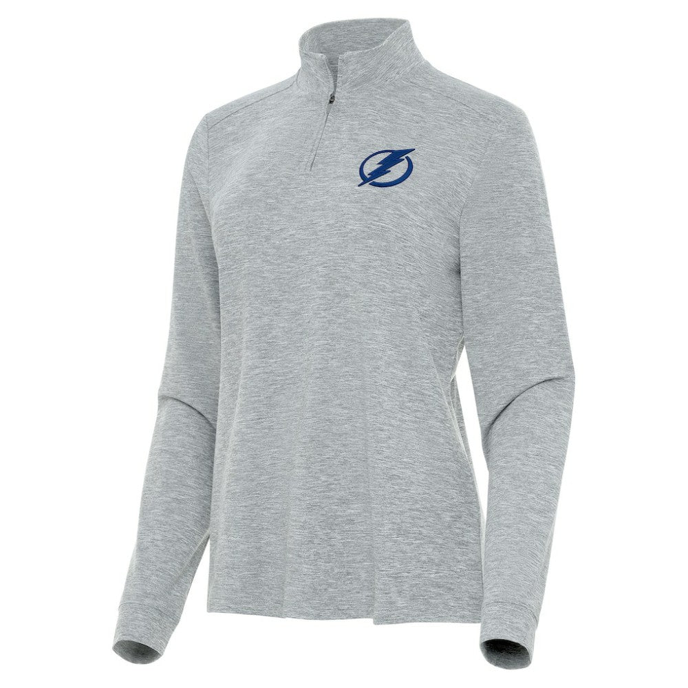 NHL Tampa Bay Lightning Antigua Women's Mentor Quarter-Zip Mock Long Sleeve Top