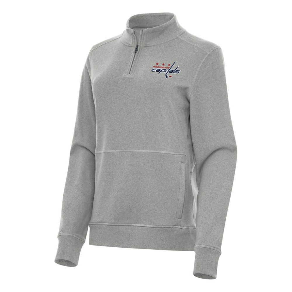 NHL Washington Capitals Antigua Women's Crush Quarter-Zip Fleece Sweatshirt
