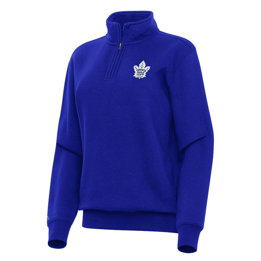 NHL Toronto Maple Leafs Antigua Women's Victory Quarter-Zip Sweatshirt