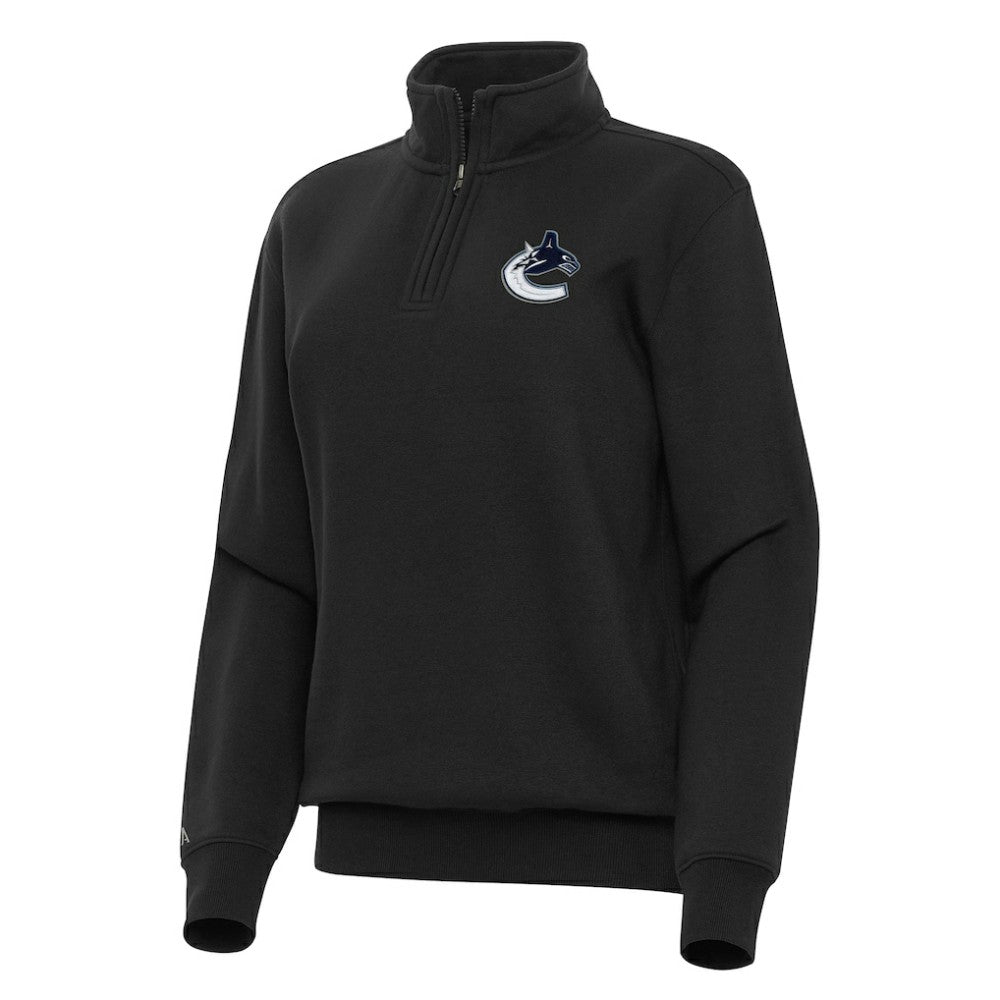 NHL Vancouver Canucks Antigua Women's Victory Quarter-Zip Sweatshirt