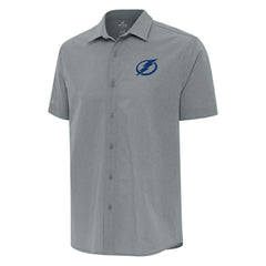NHL Tampa Bay Lightning Antigua Activate Woven Short Sleeve Button-Up Shirt