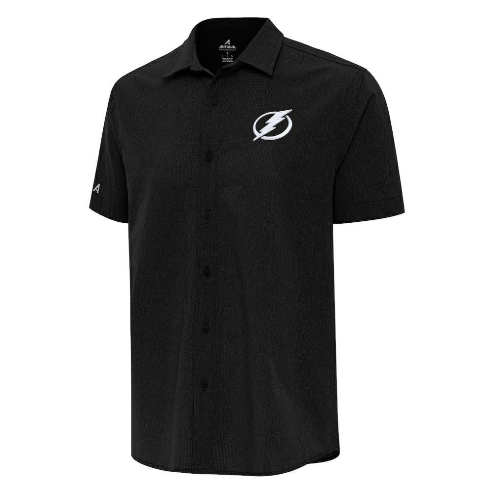 NHL Tampa Bay Lightning Antigua Activate Woven Short Sleeve Button-Up Shirt