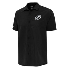 NHL Tampa Bay Lightning Antigua Activate Woven Short Sleeve Button-Up Shirt